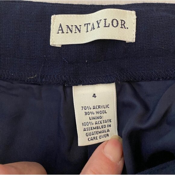 Ann Taylor Blazer w/ Belt (size 2) & Pants (size 4) Set Wool Blend - Picture 8 of 16